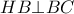 HB \bot BC