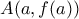 A(a , f(a) )