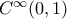 C^{\infty}(0,1)