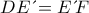 DE\,΄=E\,΄F
