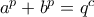 a^p+b^p=q^c