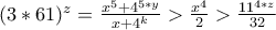 (3*61)^z=\frac{x^5+4^{5*y}}{x+4^k}>\frac{x^4}{2}>\frac{11^{4*z}}{32}