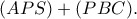 (APS)+(PBC).