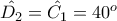 \hat{D_2}=\hat{C_1}=40^{o}