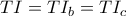 TI = TI_{b} = TI_{c}