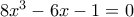  8x^3-6x-1=0
