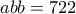 abb=722