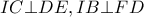 IC\bot DE,IB\bot FD