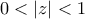 0<|z|<1