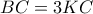 BC = 3KC
