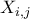 X_{i,j}
