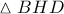 \vartriangle BHD