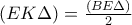 (EK\Delta)=\frac{(BE\Delta)}{2}