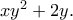 xy^2+2y.