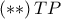 \displaystyle{ 
\left( {**} \right)TP 
}