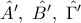 \hat{A{'}},\ \hat{B{'}},\ \hat{\Gamma{'}}