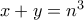 x+y = n^3