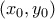 \left( {{x}_{0}},{{y}_{0}} \right)