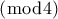 (\bmod4)
