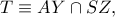 T\equiv AY\cap SZ, T\equiv AY\cap SZ,