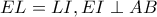 EL=LI,EI\perp AB