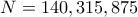 N = 140, 315, 875