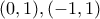 (0,1),(-1,1)