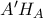 A{'}H_{A}