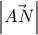 \displaystyle{\left|\vec{AN} \right|}