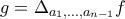 g=\Delta_{a_1,\ldots,a_{n-1}}f