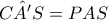 C\hat{{A}'}S=PAS
