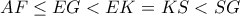 AF \le EG <EK =KS <SG