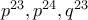 p^{23}, p^{24}, q^{23}