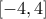 [-4,4]