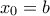 x_0=b