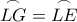 \displaystyle{\overset{\frown}{LG}=\overset{\frown}{LE}}