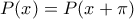 P(x)=P(x+\pi)