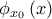 \phi_{x_{0}} \left ( x \right )