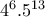 4^6 .5^{13}