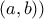 (a,b))