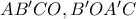AB'CO, B'OA'C