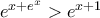 e^{x+e^{x}}> e^{x+1}