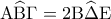 \displaystyle{{\rm A}\widehat {\rm B}\Gamma  = 2{\rm B}\widehat \Delta {\rm E}}