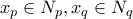 x_p\in N_p, x_q\in N_q