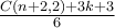  \frac {C(n+2,2)+3k+3}{6}