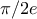 \pi/2e