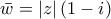 \displaystyle{\bar w = \left| z \right|\left( {1 - i} \right)}