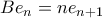 Be_n=ne_{n+1}
