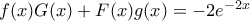 f(x)G(x)+F(x)g(x) = -2e^{-2x}
