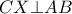 CX \bot AB